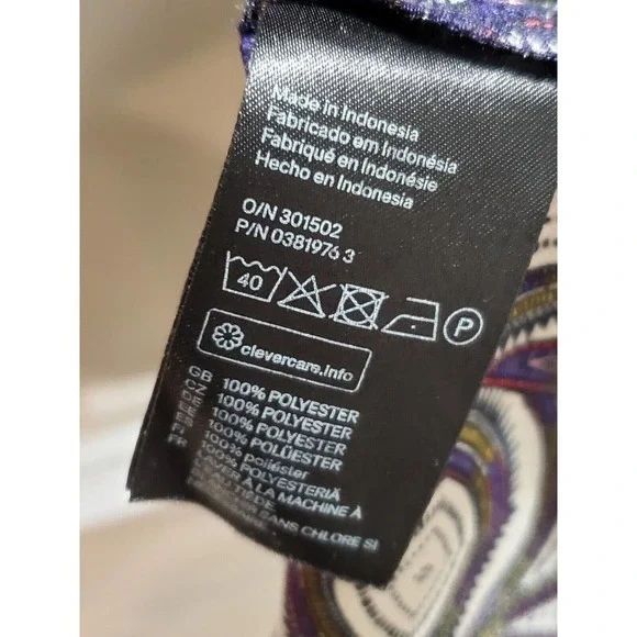 H&M Women's Multicolor 100% Polyester V-Neck Sleeveless Casual Pullover Shirt 10 - Picture 9 of 11